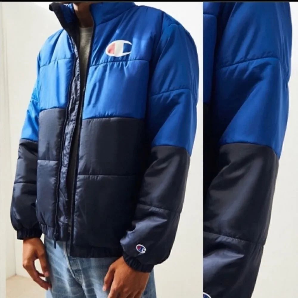 Champion men's stadium puffer jacket size large